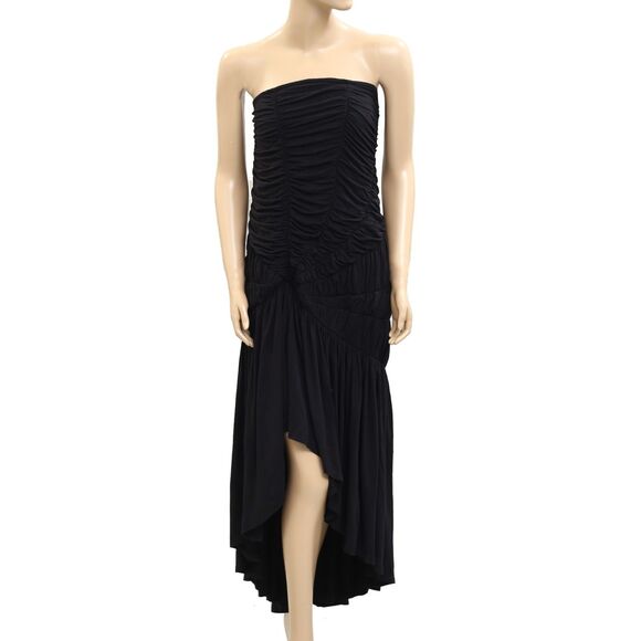 Anthropologie Celandine Strapless Ruched Asymmetrical-Hem Dress 1X-PS NEW 281108 - Picture 7 of 11